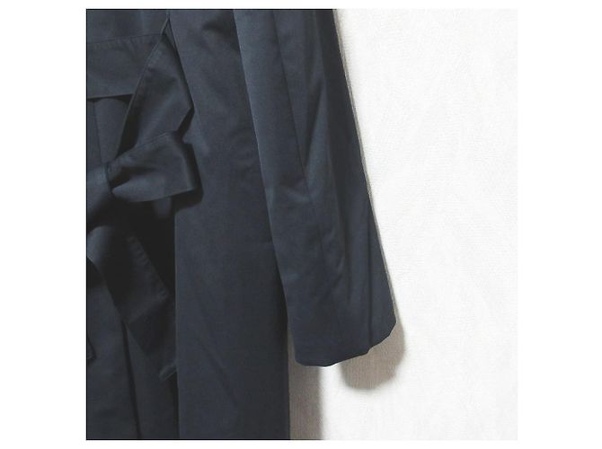 Autre Marque Casaco Pringle com forro acolchoado, capuz removível e gola simples Azul Azul marinho - vista 5