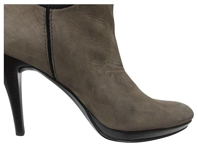 Autre Marque Botas largas de ante GINZA Kanematsu Castaño Negro - vista 11