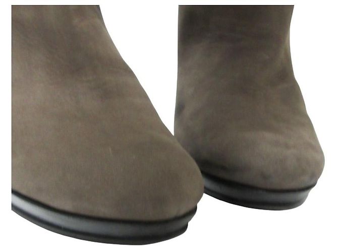 Autre Marque Botas largas de ante GINZA Kanematsu Castaño Negro - vista 6