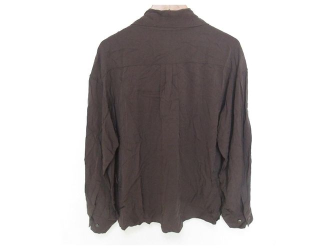 Autre Marque Camicia a maniche lunghe in cupro con papillon GALLARDAGALANTE Marrone - vista 2