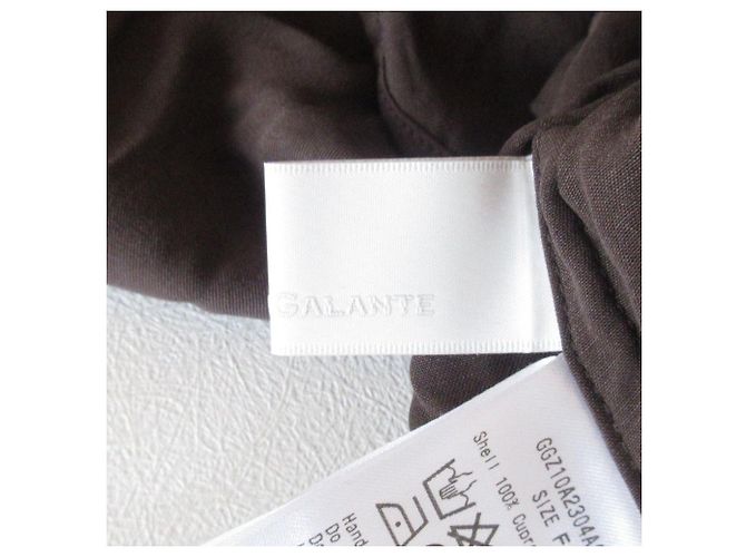 Autre Marque Camicia a maniche lunghe in cupro con papillon GALLARDAGALANTE Marrone - vista 6