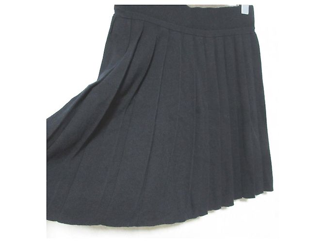 Autre Marque Falda de punto plisada BLUE LABEL CRESTBRIDGE Negro - vista 3