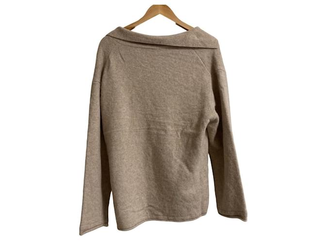 Autre Marque Johnbull FoxMAX Collar Strickpullover Beige - Ansicht 2
