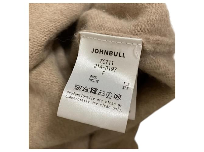 Autre Marque Johnbull FoxMAX Collar Strickpullover Beige - Ansicht 5