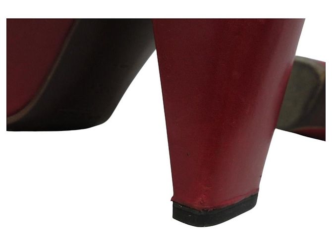 Louis Vuitton Rüschen-Leder-Short-Boots Rot - Ansicht 7