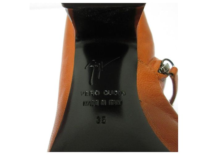 Autre Marque Kurze Lederstiefel Giuseppe Zanotti Orange - Ansicht 10