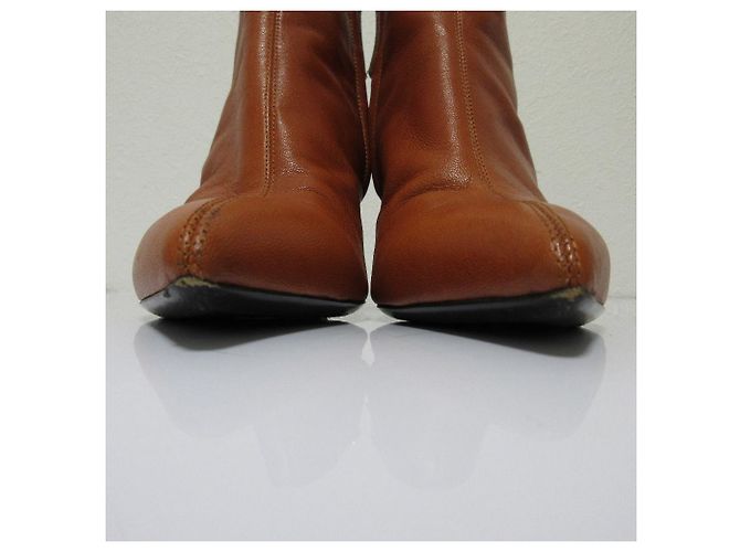 Autre Marque Kurze Lederstiefel Giuseppe Zanotti Orange - Ansicht 13