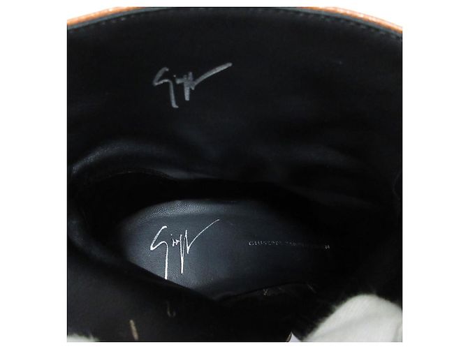 Autre Marque Kurze Lederstiefel Giuseppe Zanotti Orange - Ansicht 9