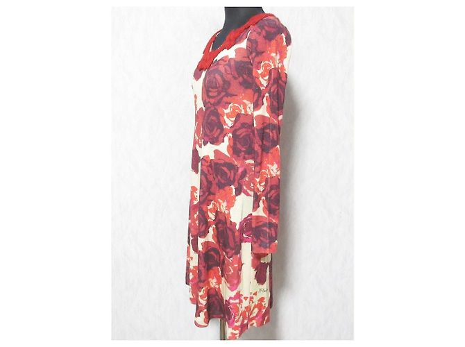 Autre Marque Vestido con estampado de rosas Paola Frani - vista 3