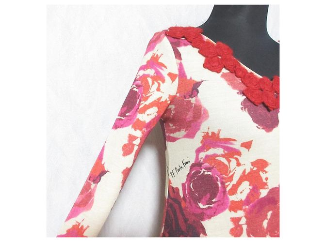 Autre Marque Vestido con estampado de rosas Paola Frani - vista 5