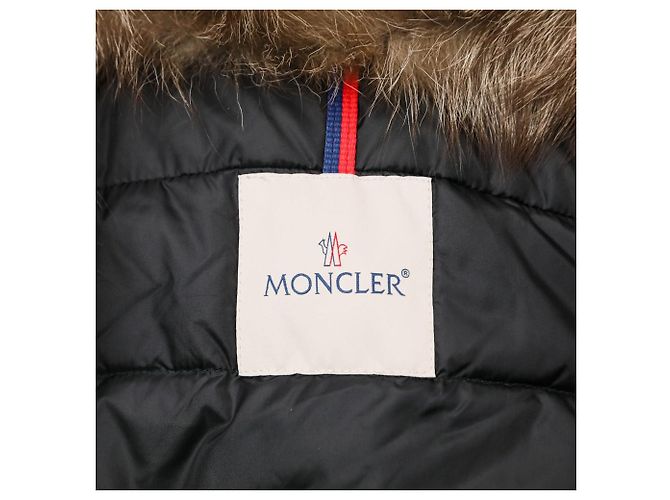 Moncler LAGOPEDE Fox Fur Down Coat Beige - view 10