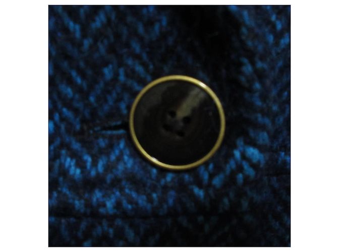 Autre Marque Abrigo de lana con espiga Tommy Hilfiger Azul - vista 2