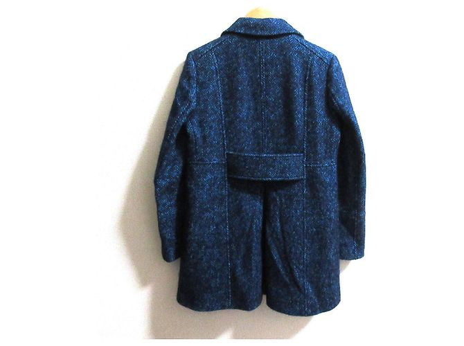Autre Marque Abrigo de lana con espiga Tommy Hilfiger Azul - vista 3