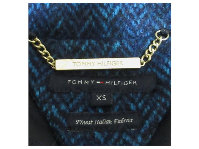 Autre Marque Abrigo de lana con espiga Tommy Hilfiger Azul - vista 7