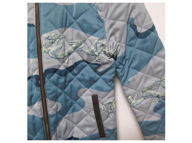 Autre Marque VIVIENNE TAM Chaqueta acolchada reversible Castaño Azul - vista 5
