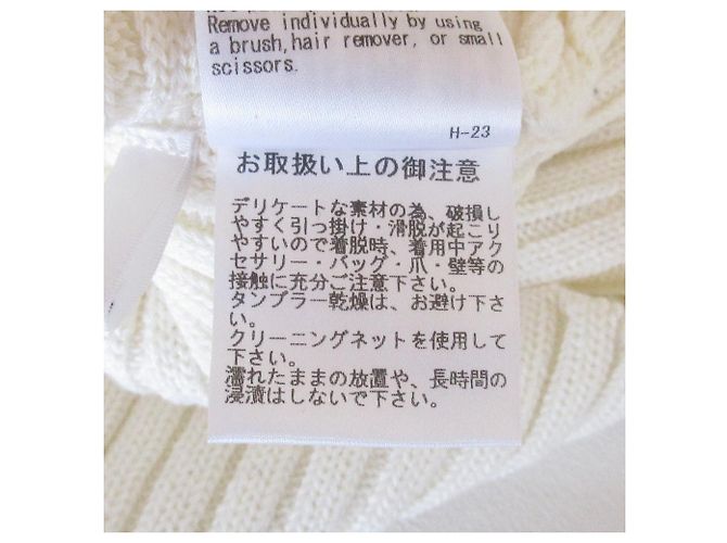 Autre Marque TRICOT SR AWESOME PUFF SHEER Knitwear Blanco - vista 11