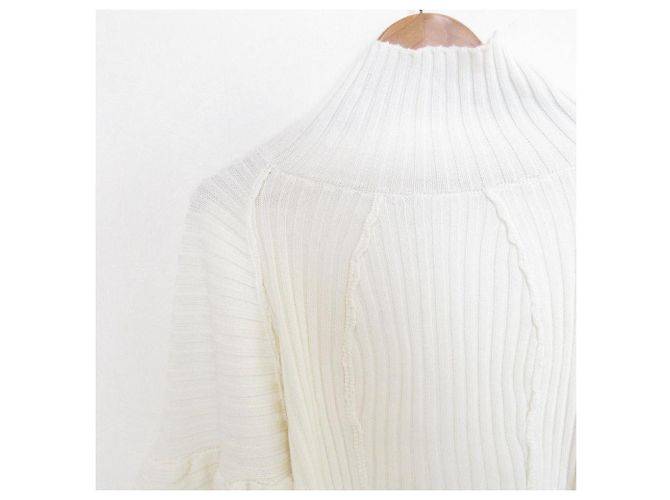Autre Marque TRICOT SR AWESOME PUFF SHEER Knitwear Blanco - vista 4