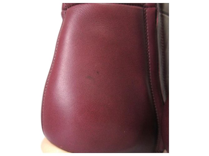 Botines de tacón alto de piel Marni Castaño Burdeos - vista 17