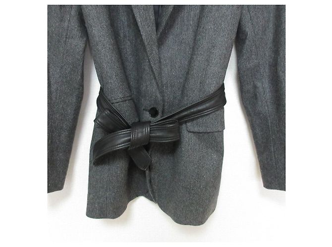 Autre Marque Chaqueta entallada con cinturón Sandro Castaño - vista 6