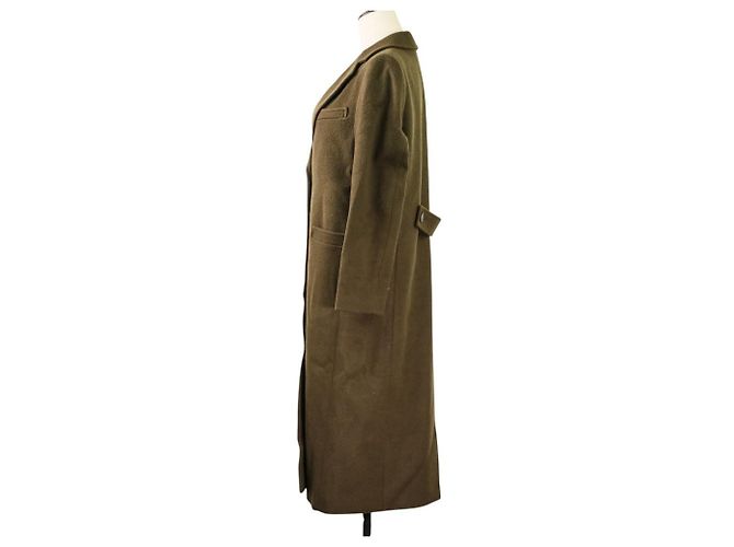 Abrigo largo de lana Theory Luxe SUPER SEEK JEMINA Verde Caqui - vista 2