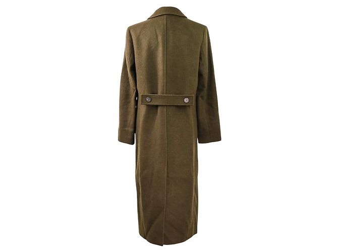 Abrigo largo de lana Theory Luxe SUPER SEEK JEMINA Verde Caqui - vista 3