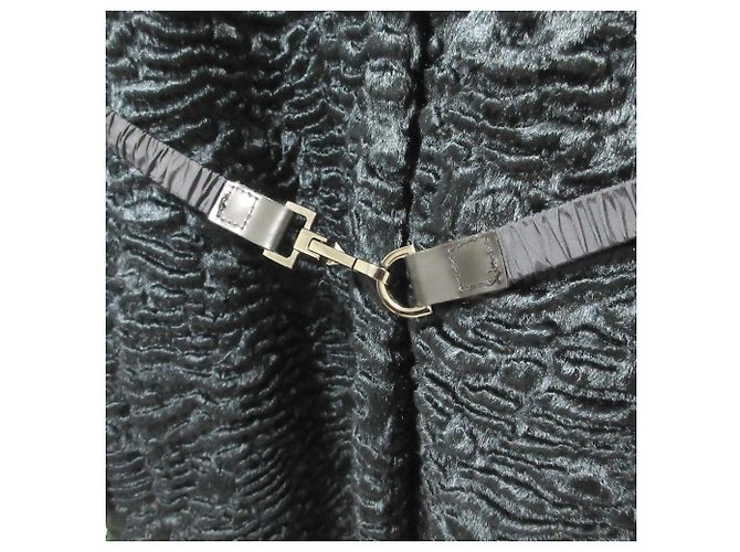 Abrigo S Max Mara en jacquard de terciopelo Azul Azul marino - vista 5