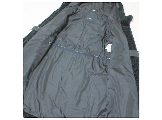 Abrigo S Max Mara en jacquard de terciopelo Azul Azul marino - vista 6