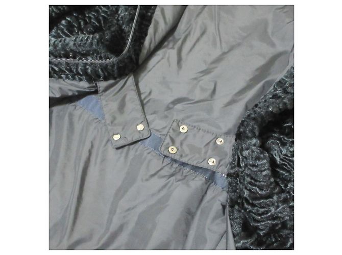 Abrigo S Max Mara en jacquard de terciopelo Azul Azul marino - vista 8