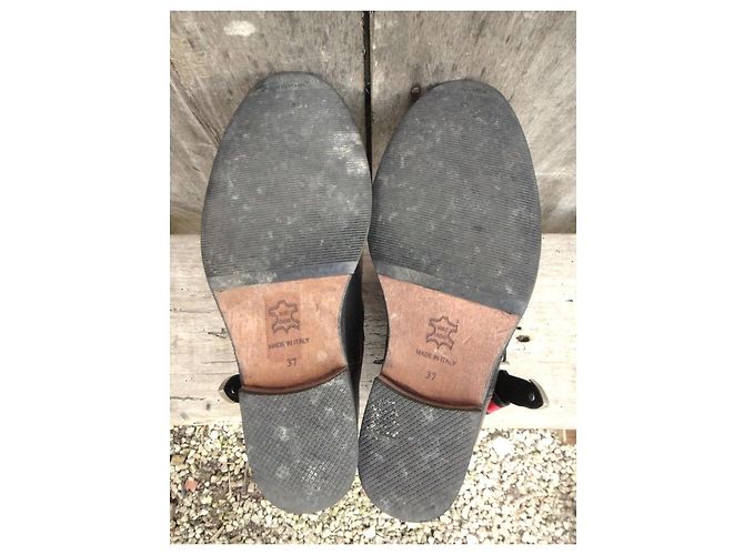 Autre Marque Botines de piel Via Roma 15 Negro - vista 6