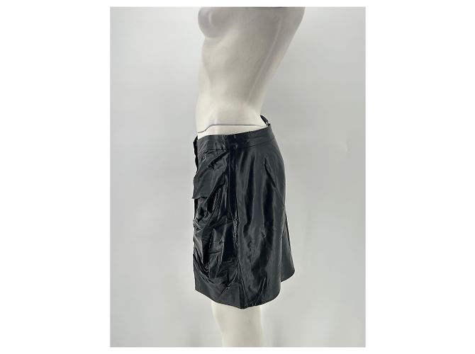 Isabel Marant Etoile Minifalda de cuero Negro - vista 3