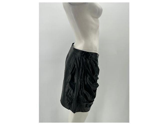 Isabel Marant Etoile Minifalda de cuero Negro - vista 4