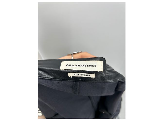 Isabel Marant Etoile Minifalda de cuero Negro - vista 5