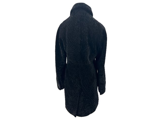 Autre Marque Cappotto in shearling nero "Beatris" - vista 2