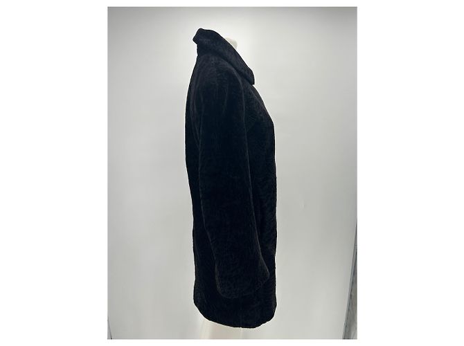 Autre Marque Cappotto in shearling nero "Beatris" - vista 3