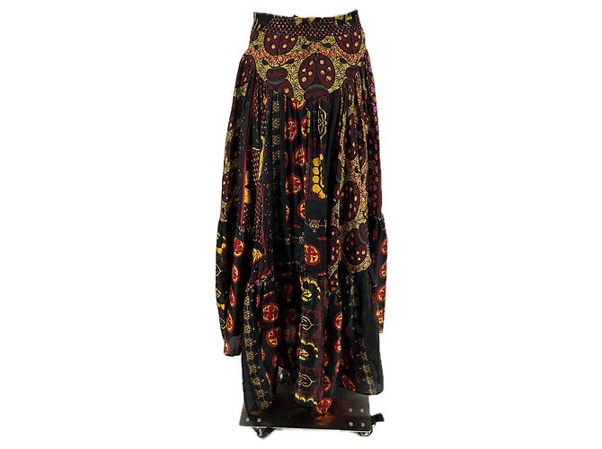 Autre Marque Saia longa estampada Multicor - vista 2