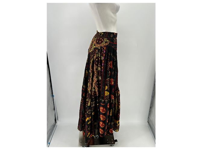 Autre Marque Saia longa estampada Multicor - vista 3