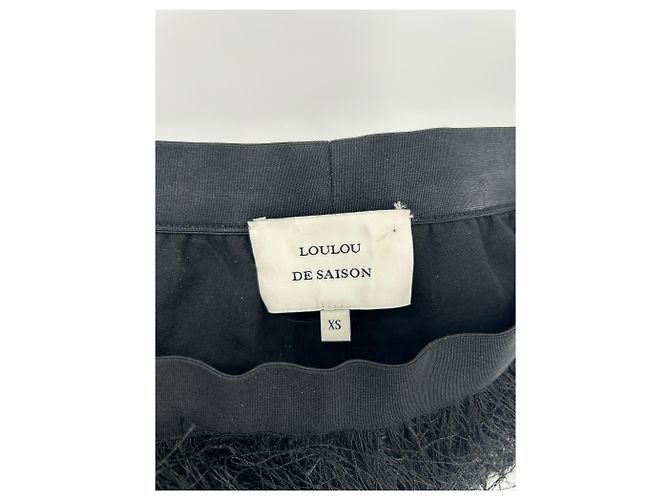 Autre Marque Pantalón negro fluffy "Reed" - vista 3