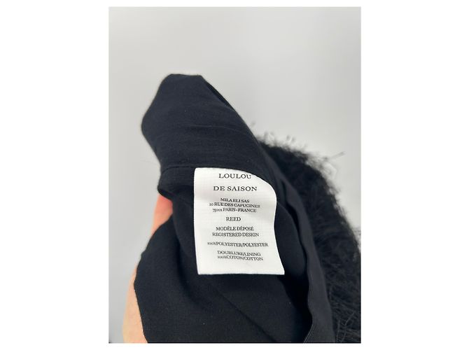 Autre Marque Pantalón negro fluffy "Reed" - vista 4