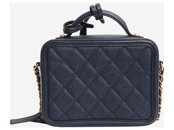 Chanel Mini borsa a tracolla vanity Navy 2019 Blu navy - vista 2