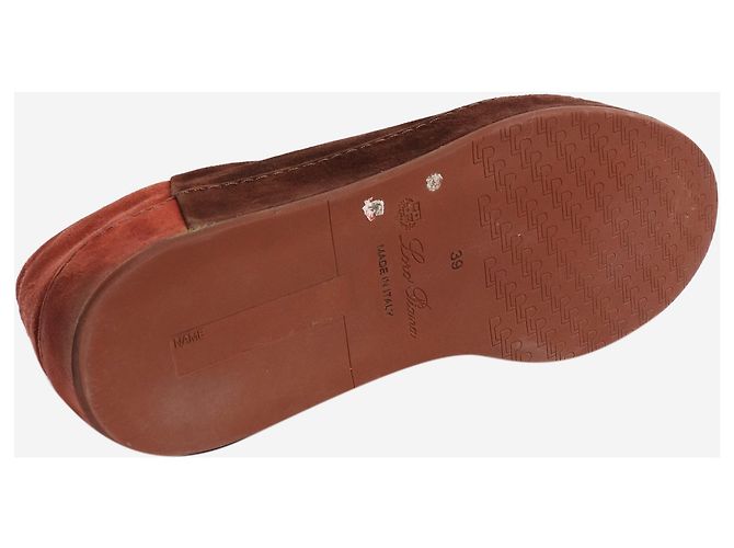 Loro Piana Baskets en daim marron - taille EU 39 - vue 7