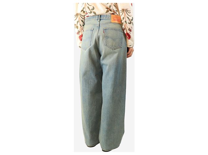 Autre Marque Blue washed Wide-Leg-Jeans - Größe L Blau - Ansicht 3
