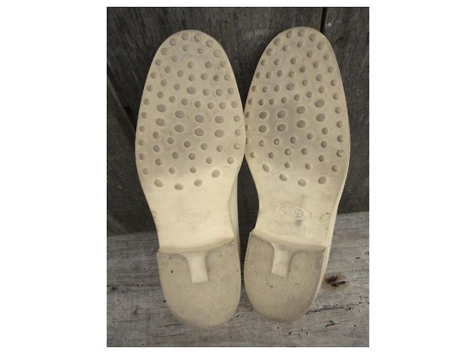 Mocassini Tod's in pelle crema - vista 6