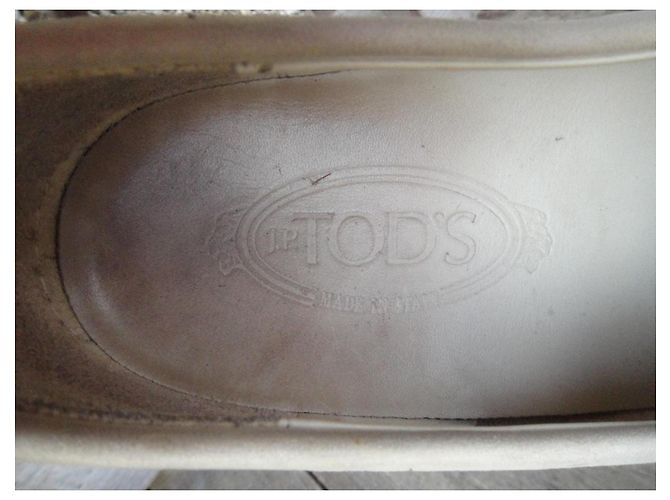 Mocassini Tod's in pelle crema - vista 7