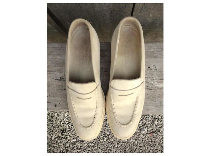 Mocassini Tod's in pelle crema - vista 8