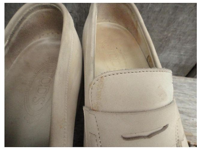 Mocassini Tod's in pelle crema - vista 9