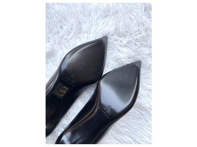 Décolleté Versace Medusa in pelle nera Nero - vista 9