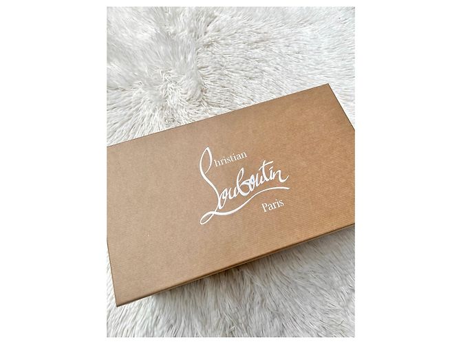 Sandali Christian Louboutin in raso bianco e PVC - vista 16