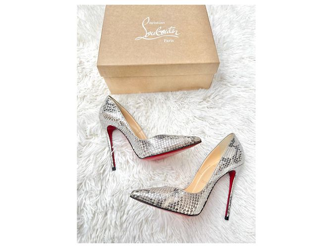 Christian Louboutin Python Leder Pumps Python drucken Metallisch - Ansicht 2