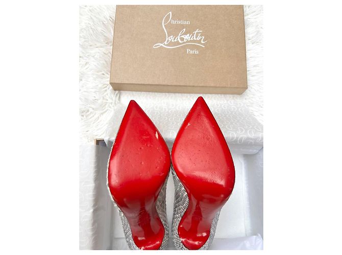 Christian Louboutin Python Leder Pumps Python drucken Metallisch - Ansicht 4