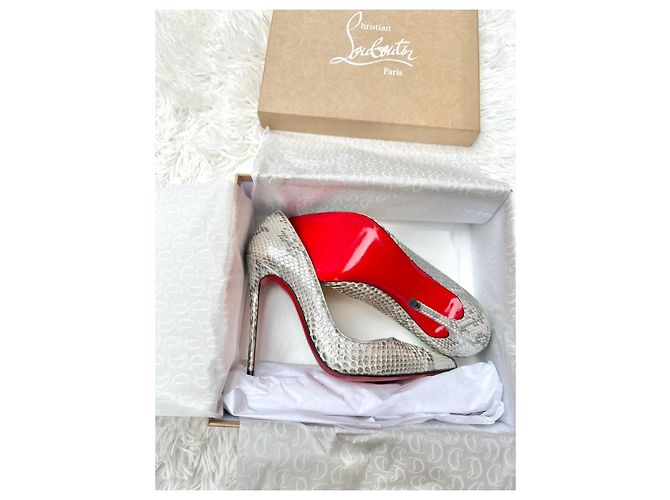 Christian Louboutin Python Leder Pumps Python drucken Metallisch - Ansicht 7